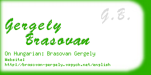 gergely brasovan business card